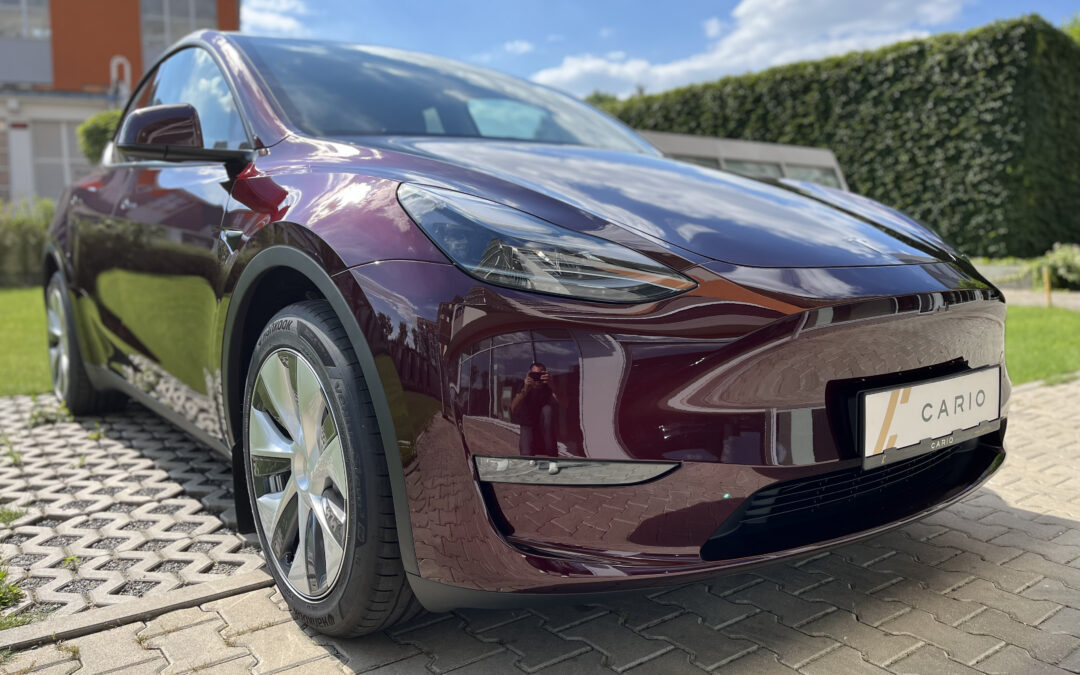 Tesla Y Long Range AWD Midnight Cherry 2024